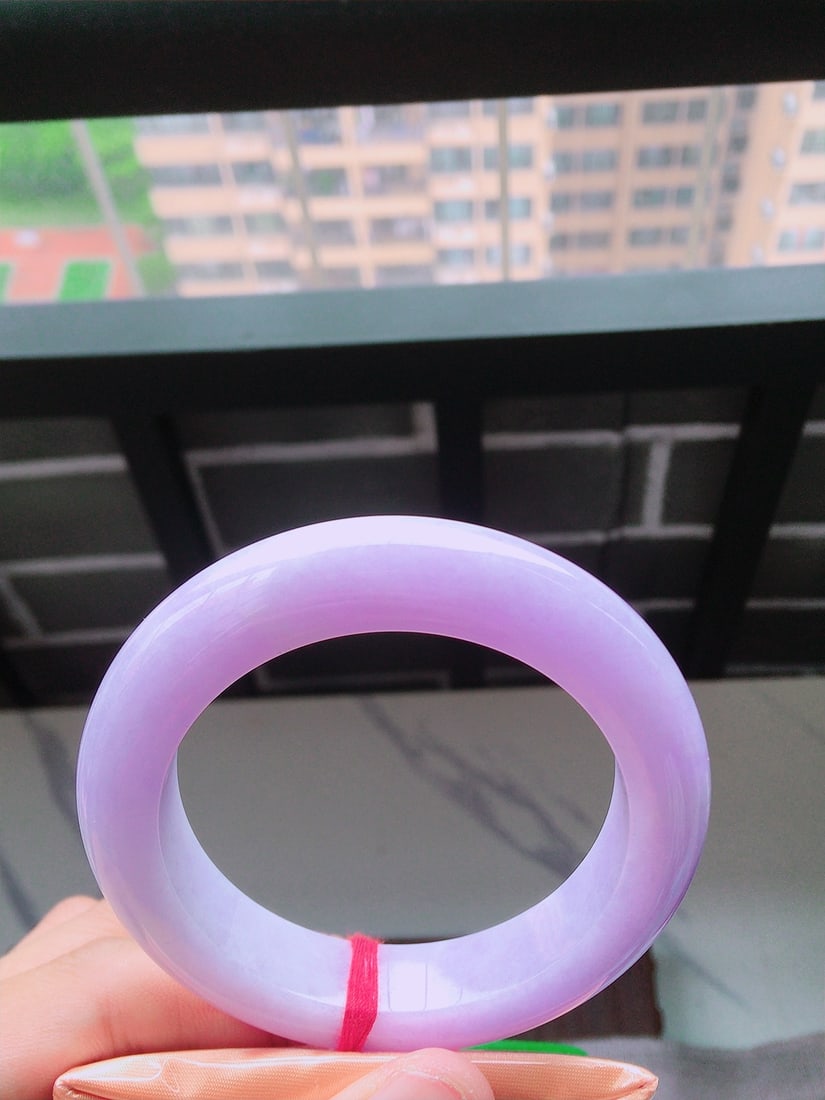 Violet Jadeite Bangle - 7