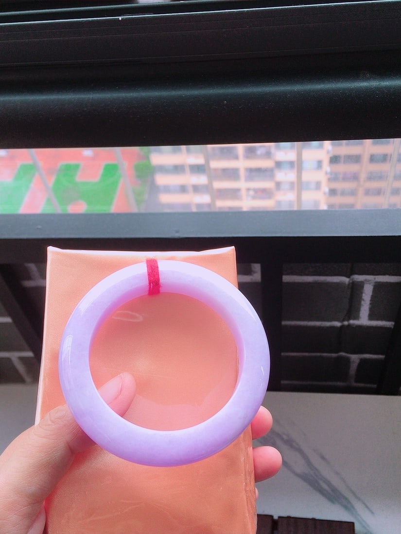 Violet Jadeite Bangle - 9