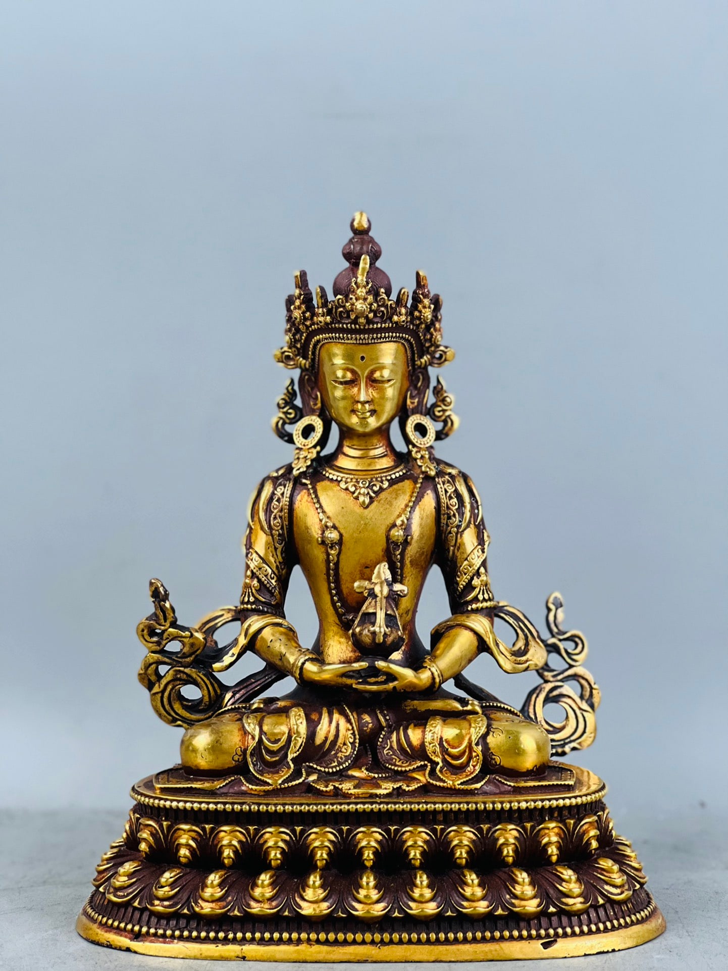 Ming Dynasty Gilt Bronze Tibetan Buddha - 3