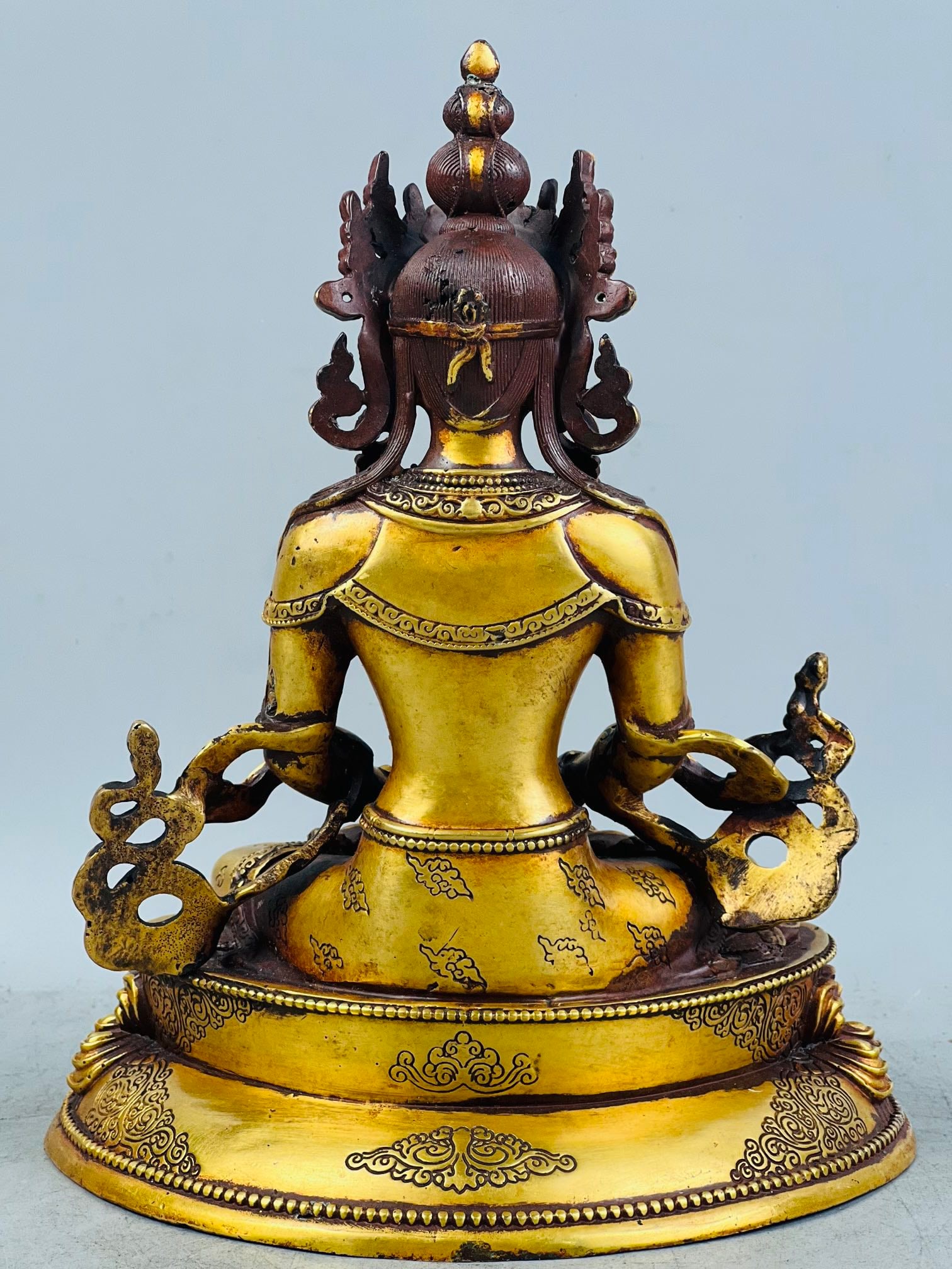 Ming Dynasty Gilt Bronze Tibetan Buddha - 6