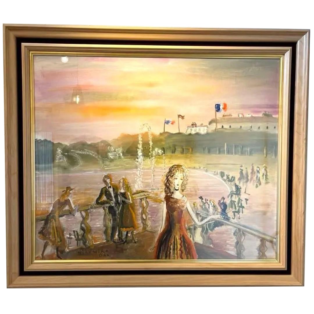 Oda Hirohiko, Bara-iro no Pari, Oil on Canvas, F20, Large Work (1 of 9)