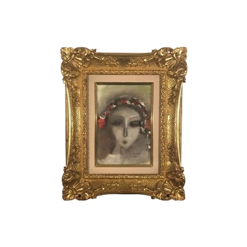 Oda Hiroki "Shojo" Oil on Canvas with Original Seal, Framed: Oda Hiroki "Shoujo" Oil Painting with Original Seal, Framed This is a framed painting of "Shoujo" by Oda Hiroki. Frame dimensions approximately 38 cm x 31 cm x 7 cm Frame: Acrylic board Canvas dimensi
