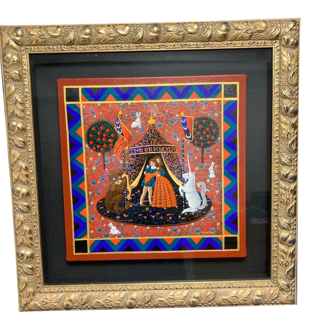 Ozawa Masumi "Lovers" Acrylic Paint (Hand-painted) (1 of 6)
