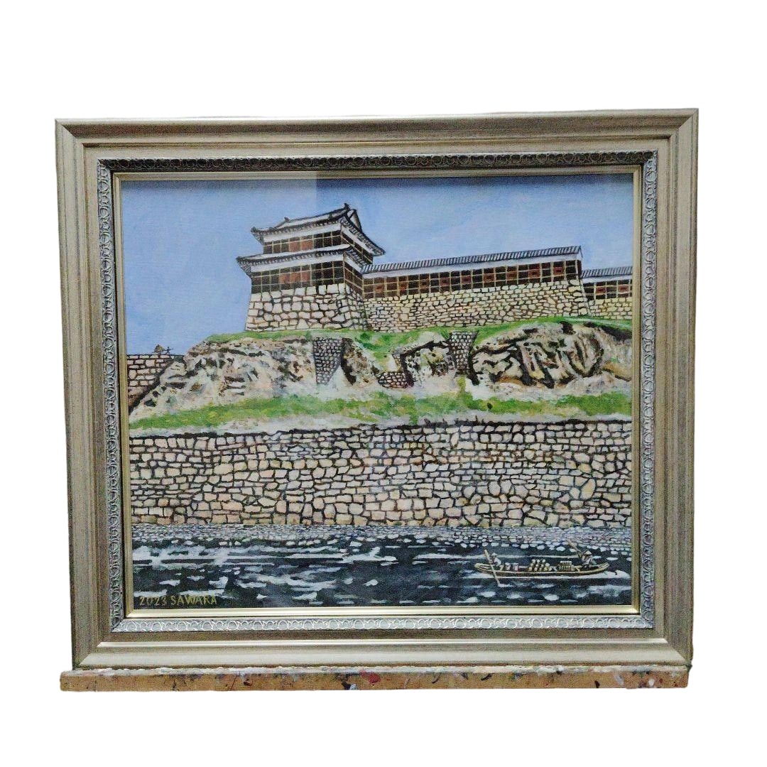 F10 size, Sengoku, Ueda Castle in Nagano Prefecture during the Edo period, restoration painting, (1 of 6)
