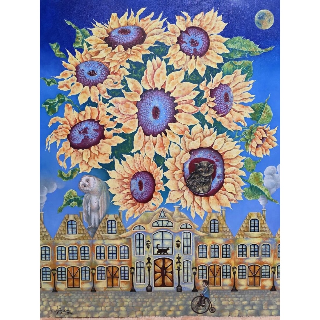Civt Fyolonenko LANA, Rana "Moonlight", oil on canvas, size F25. (1 of 10)