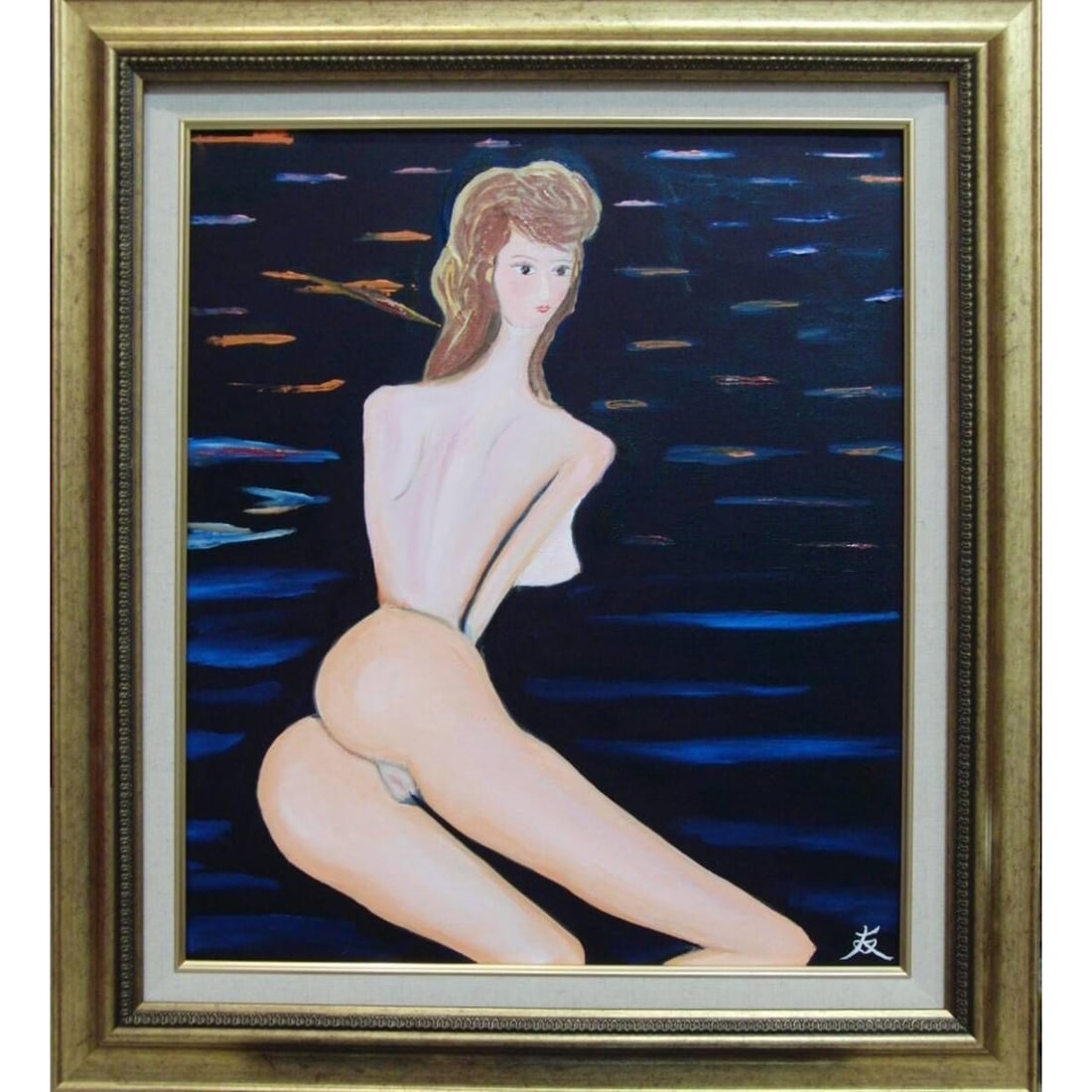 Tomoyuki, "Twist Side," oil painting, F10 size: 53.0 cm x 45.5 cm, unique piece, new high-quality: TOMOYUKI?Tomoyuki, "Twist Side", oil painting, F10 size: 53.0cm x 45.5cm, unique piece, new high-quality oil painting frame included, with artist's signature and authenticity guarantee. Authenticity g