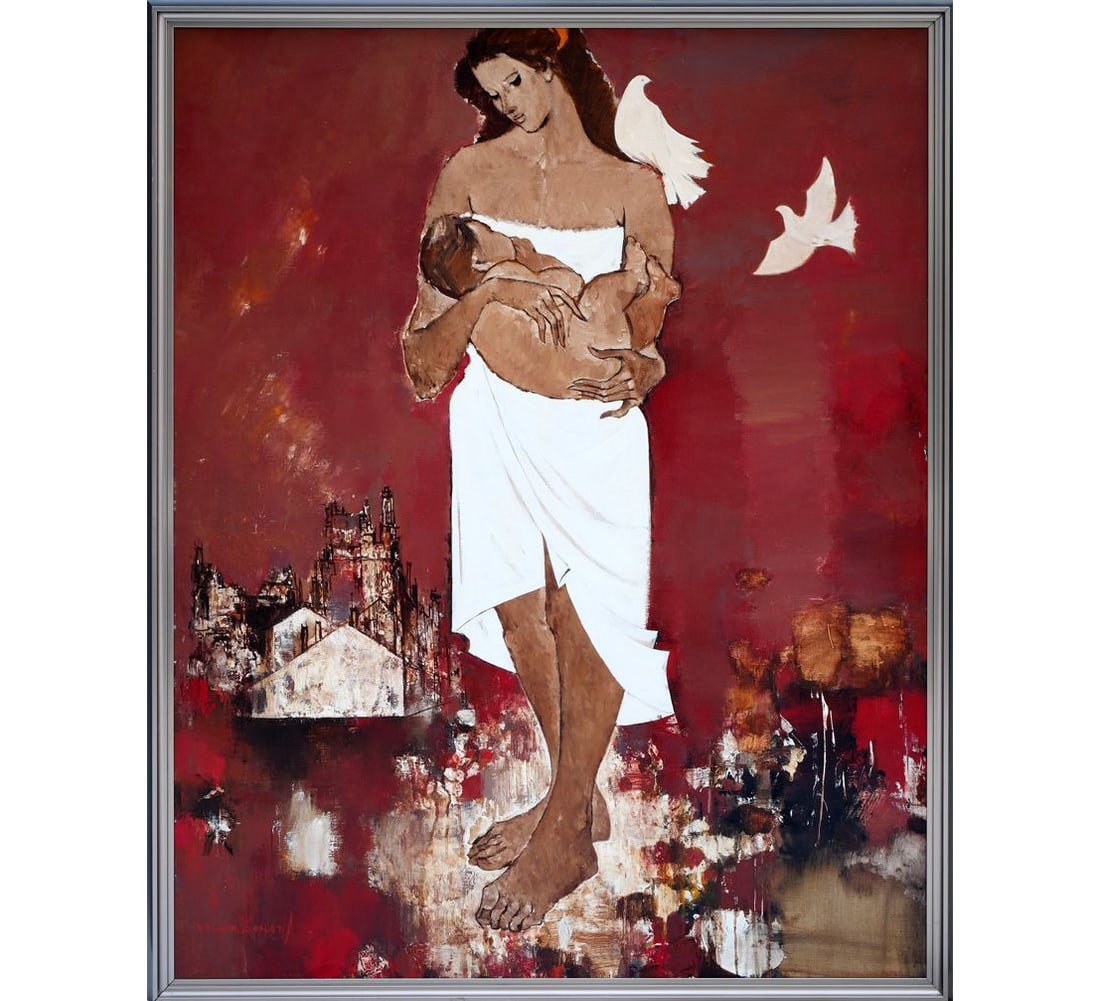 Ikio Sonoda "Robo" Oil Painting, F50 Size (1 of 10)
