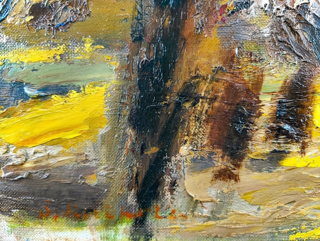 Kurihara Shin "Fukei" Oil Painting - 4