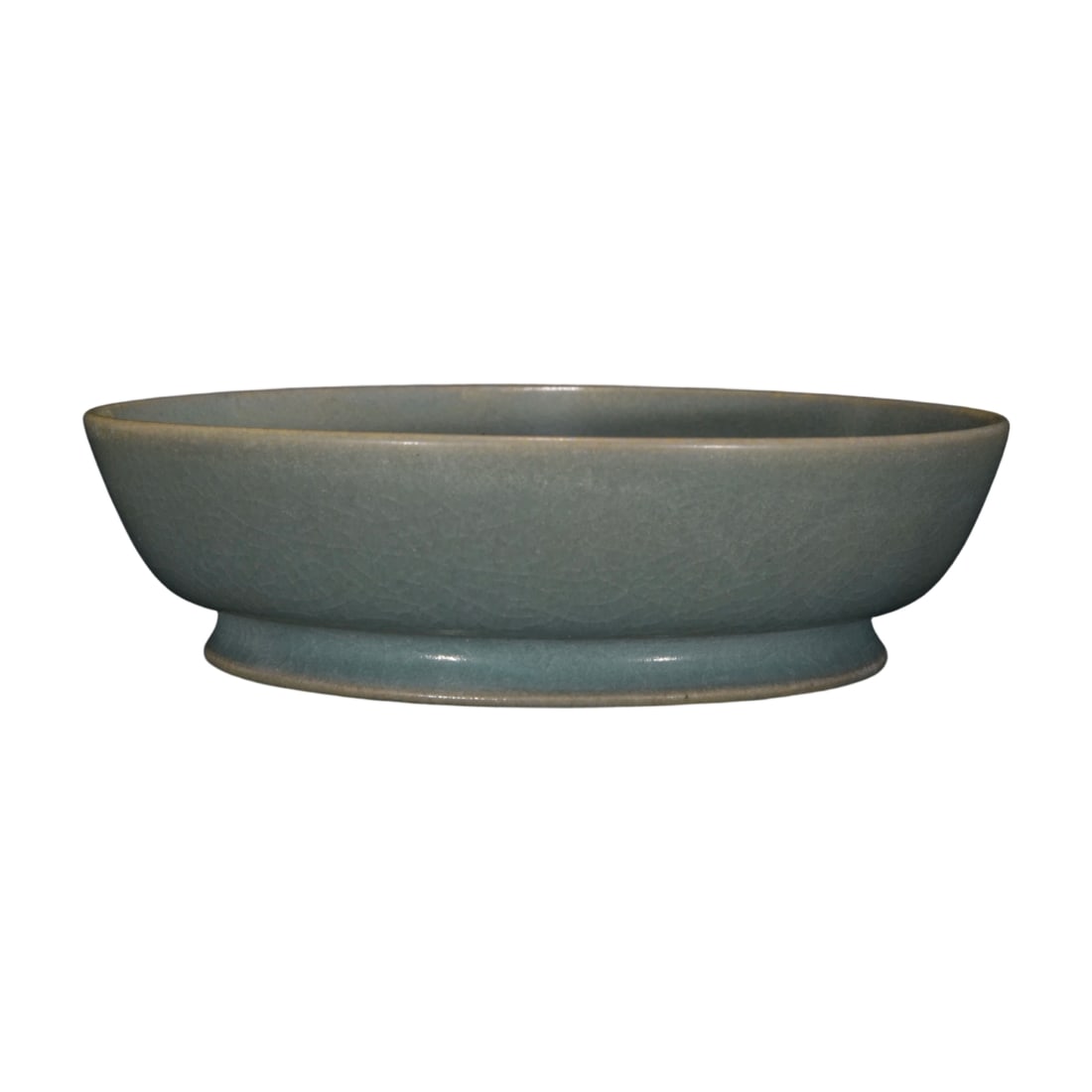 Song Dynasty Ru Ware Sky Blue Glazed Basin with Curled Feet (1 of 10)