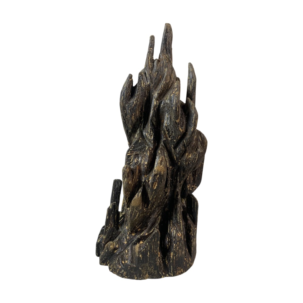 Agarwood Natural Form Mountain Sculpture: This agarwood natural form mountain sculpture captivates collectors with its natural shape and unique texture. The fragrance and texture of agarwood are perfectly embodied in this piece. Its form is