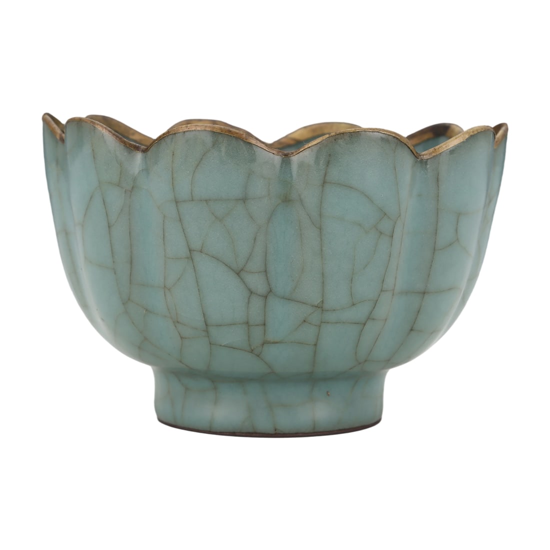 Song Dynasty Guan Kiln Celadon Lotus Petal Bowl (1 of 10)