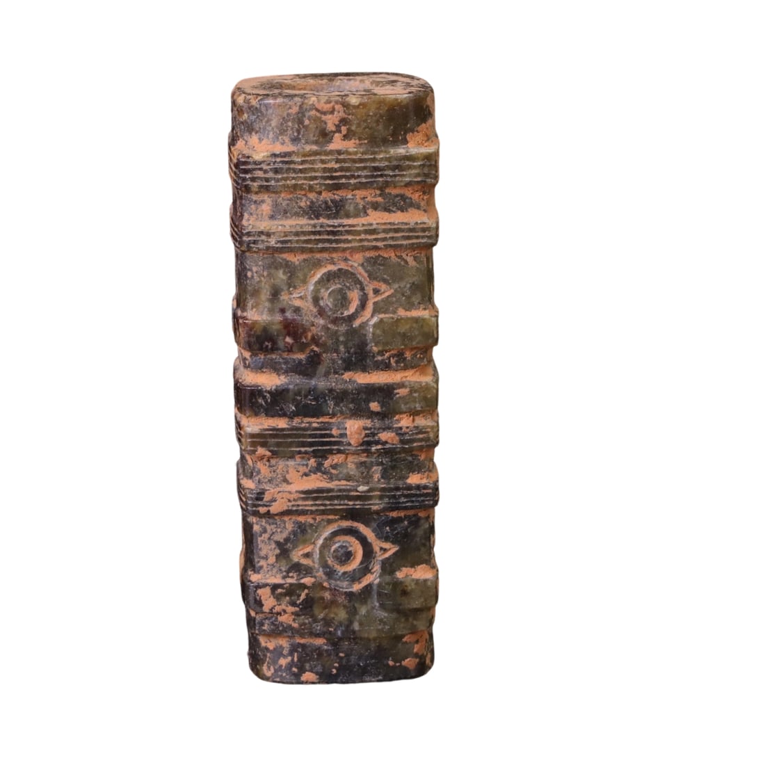 Jade Cultural Bead: This jade cultural bead is exquisitely shaped, with a warm texture and even color, showcasing the exquisite craftsmanship of traditional jade artifacts. Its compact size and moderate weight make it
