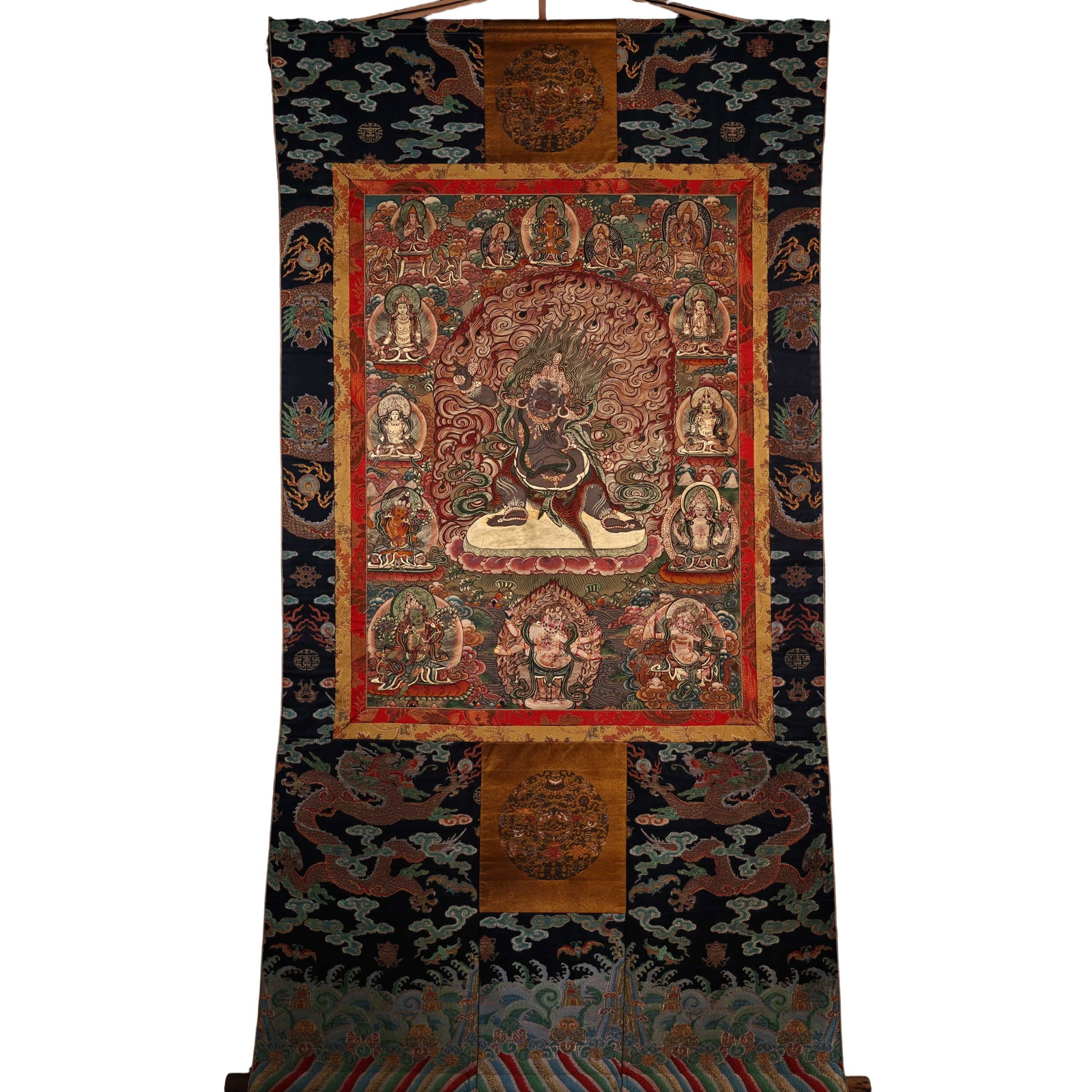 Ming Dynasty Hand-painted Vajrapani Protector Thangka (1 of 16)