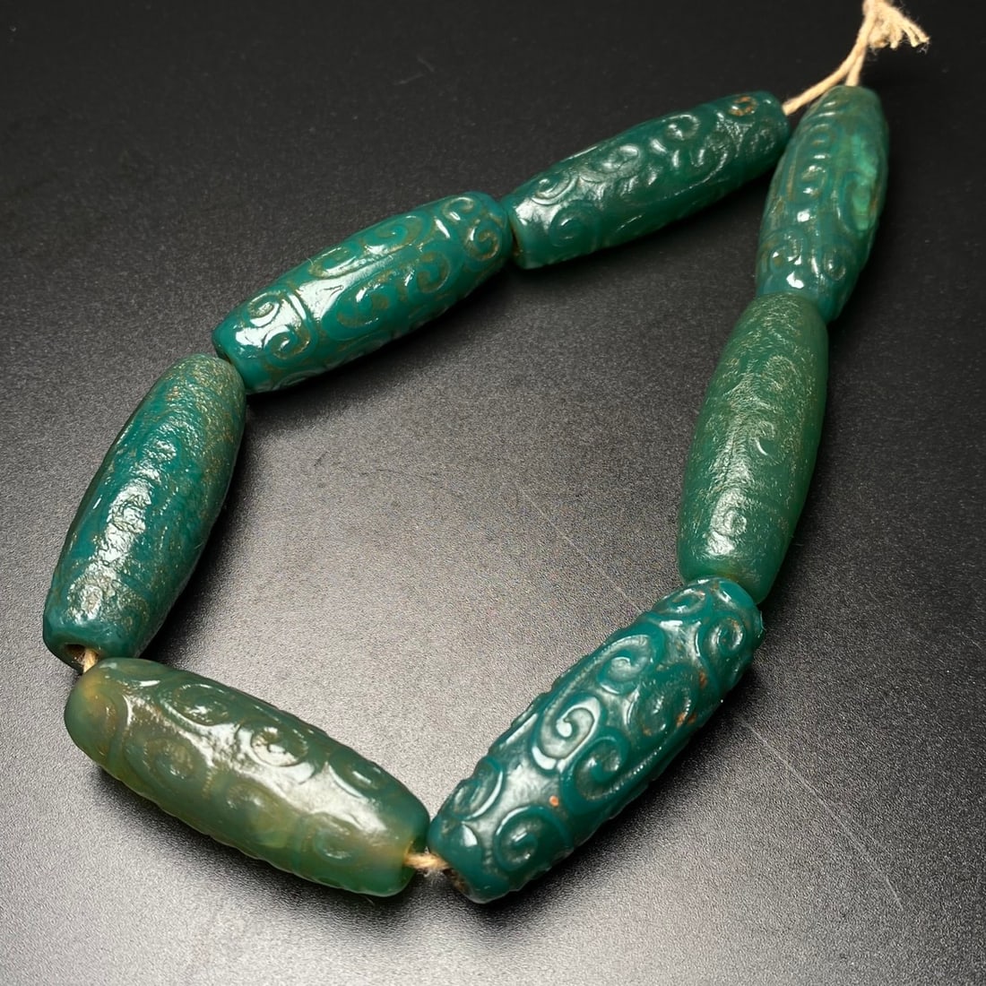 Green Agate Ruyi Pattern Bracelet - 2