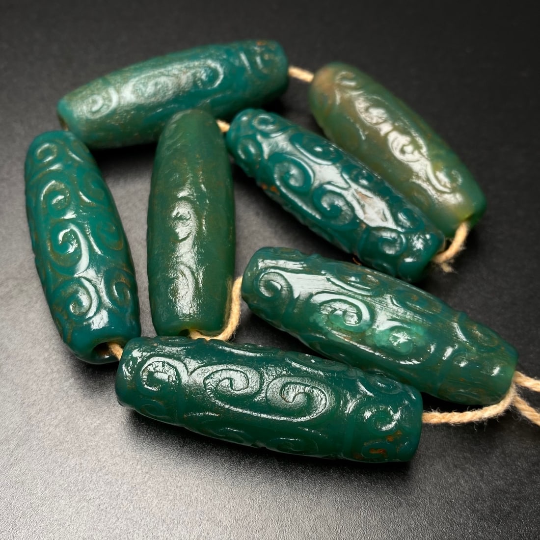 Green Agate Ruyi Pattern Bracelet - 3