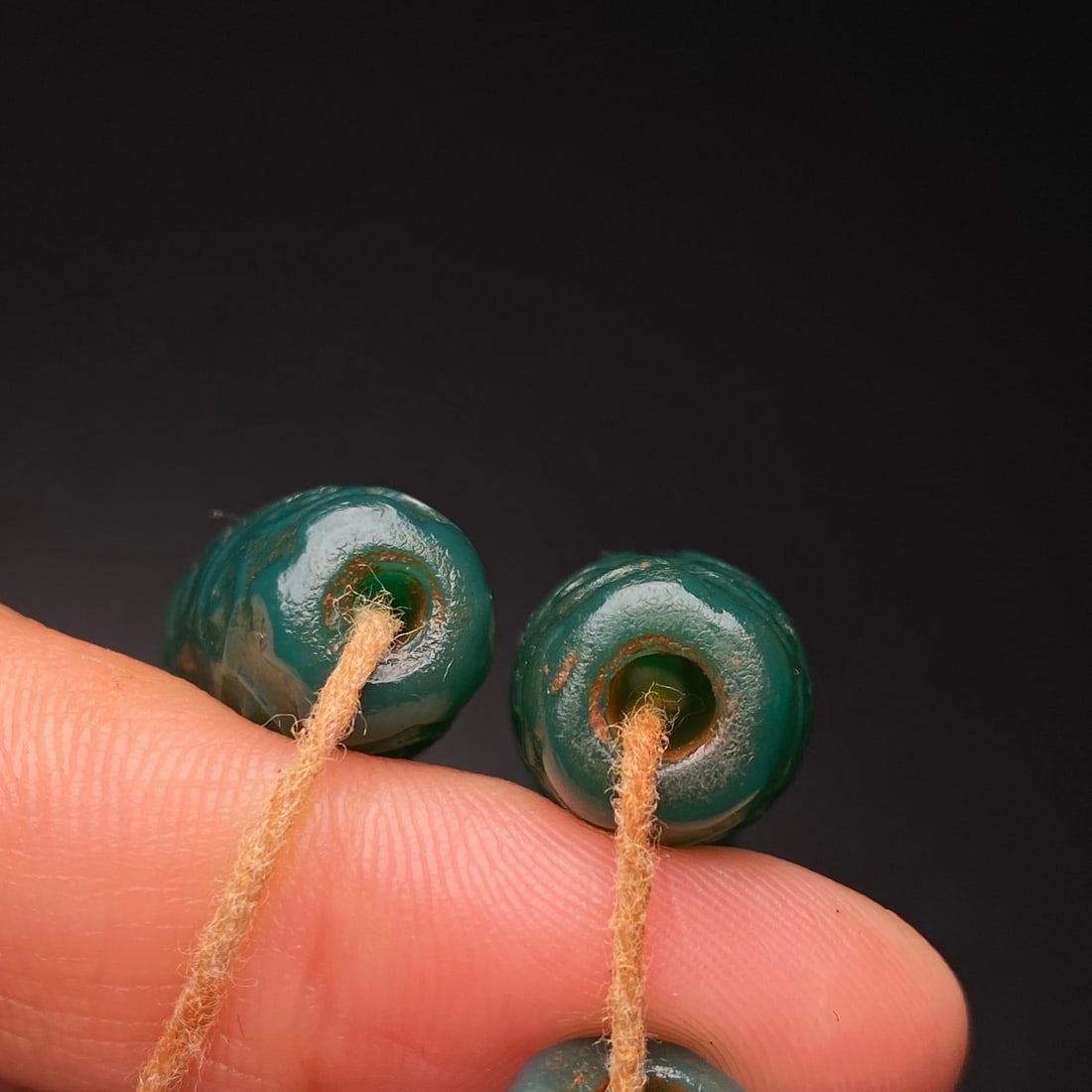 Green Agate Ruyi Pattern Bracelet - 9