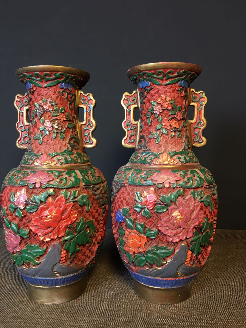 Lacquer Painted Vase - 2