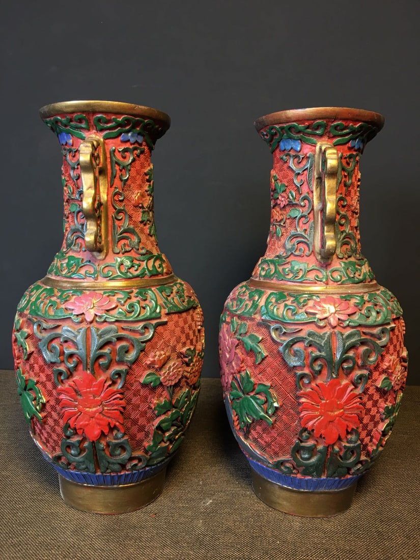 Lacquer Painted Vase - 3