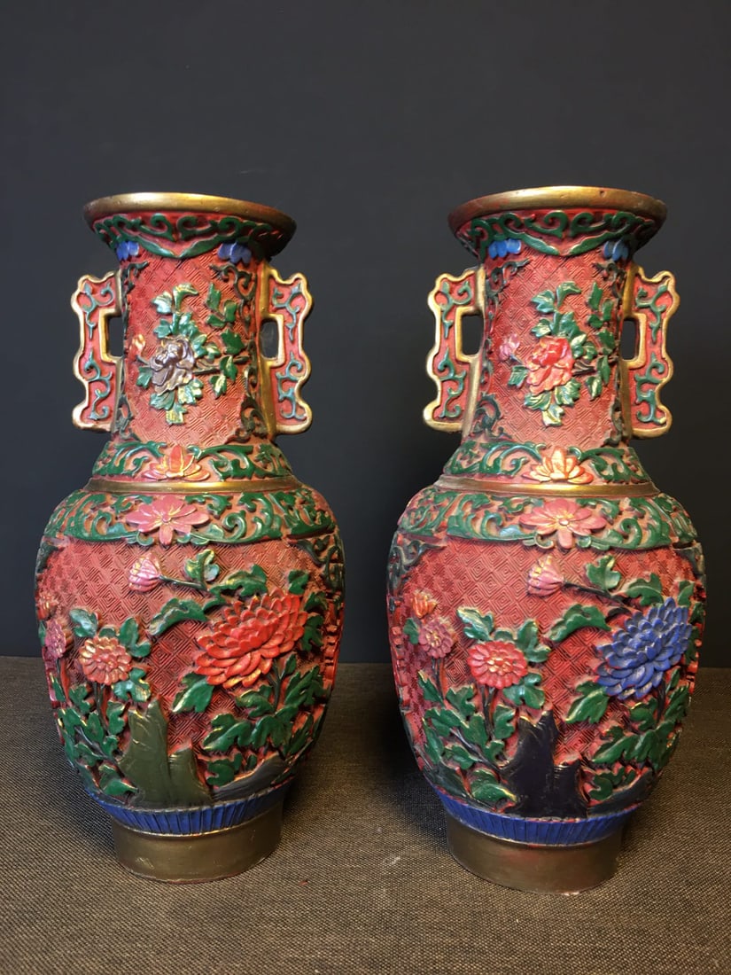 Lacquer Painted Vase - 4