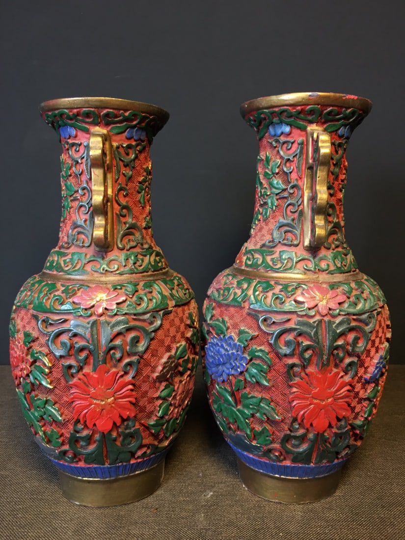 Lacquer Painted Vase - 5