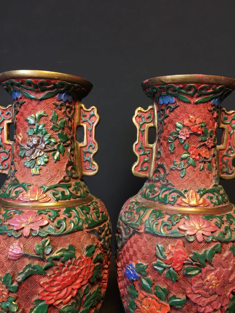 Lacquer Painted Vase - 6