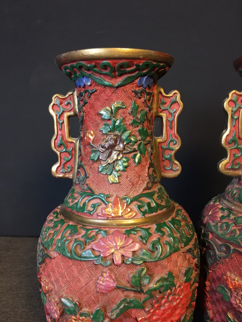Lacquer Painted Vase - 8