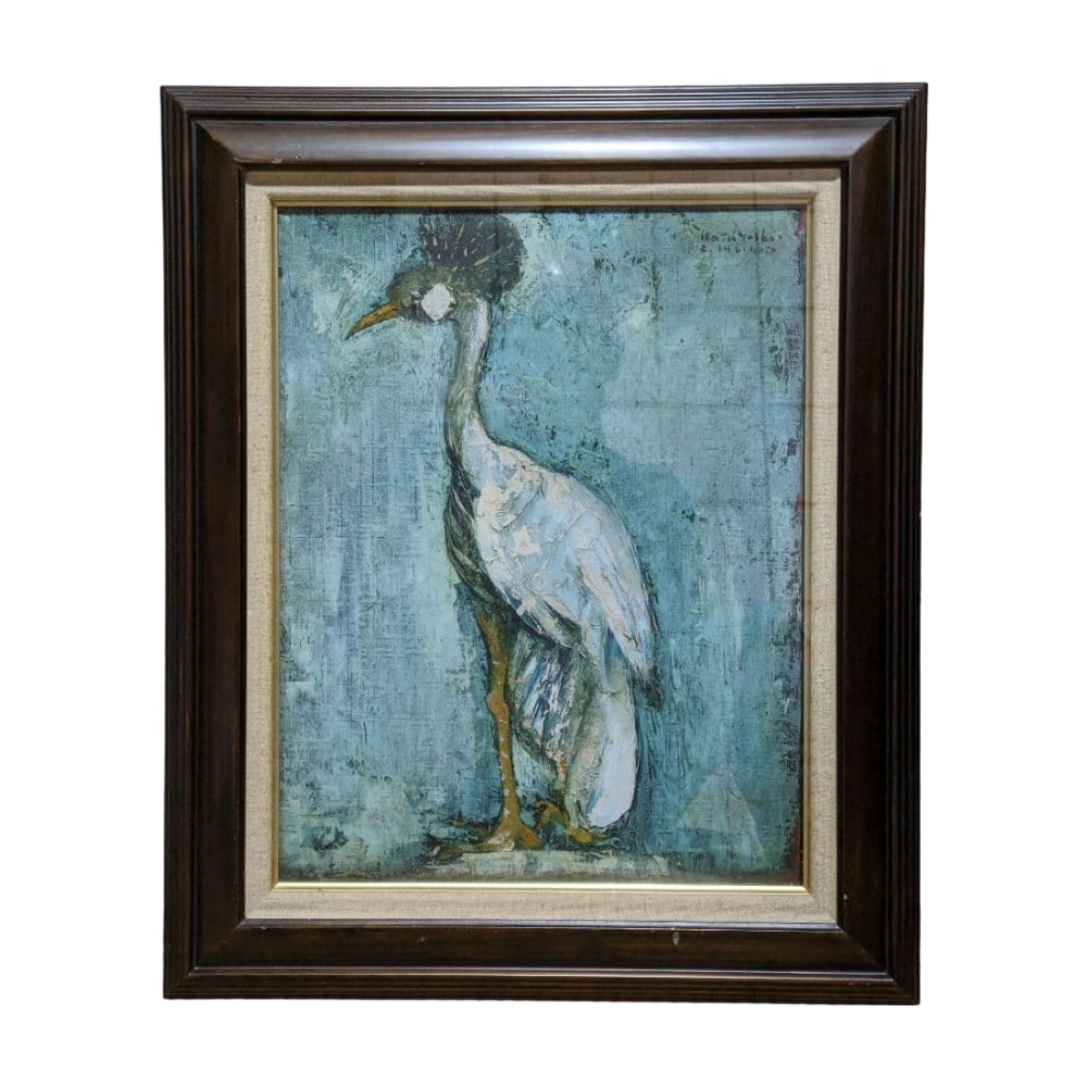 Goto Katsuyoshi "Kanmurizuru" Oil Painting: Type of Painting...Oil Painting Fine Art Modern Pop Art Western Painter February 1963 The upper right of the oil painting bears a signature and creation year Biography Yonezawa City, Yamagata Prefectu