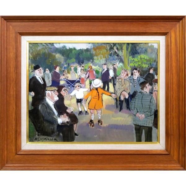 Masuda Makoto "Luxembourg Park A (Paris)" Oil Painting, F6 Size: Title Masuda Makoto "Luxembourg Park A (Paris)" Oil Painting, F6 Autumn Salon Member Kushiro Nurtured World Painter Guaranteed Authenticity Description Artist: Masuda Makoto Title: "Luxembourg Park A 