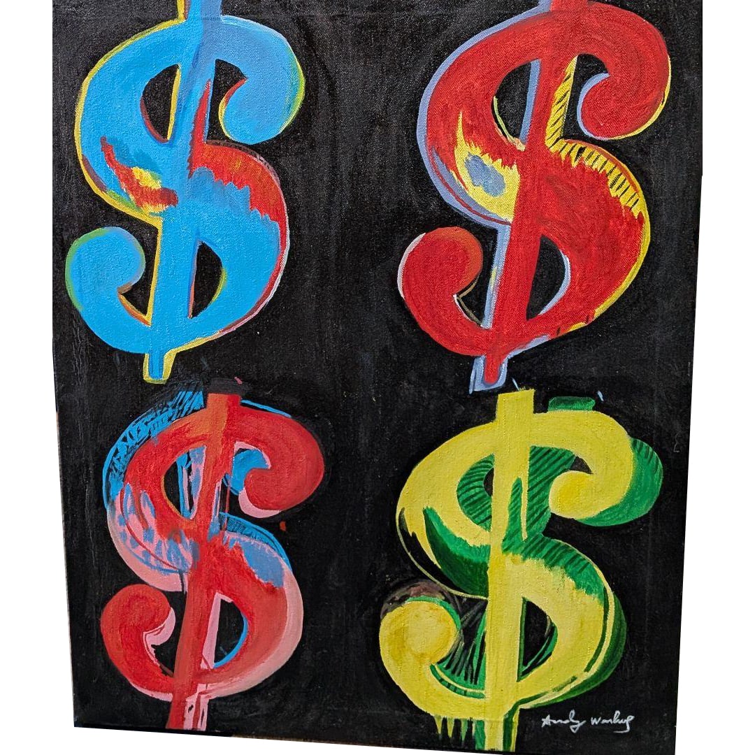Andy Warhol "Original Painting" Oil on Canvas (1 of 10)
