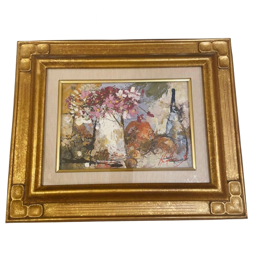 Ikeda Hideaki "Still Life" Oil Painting, SM Size (1 of 11)