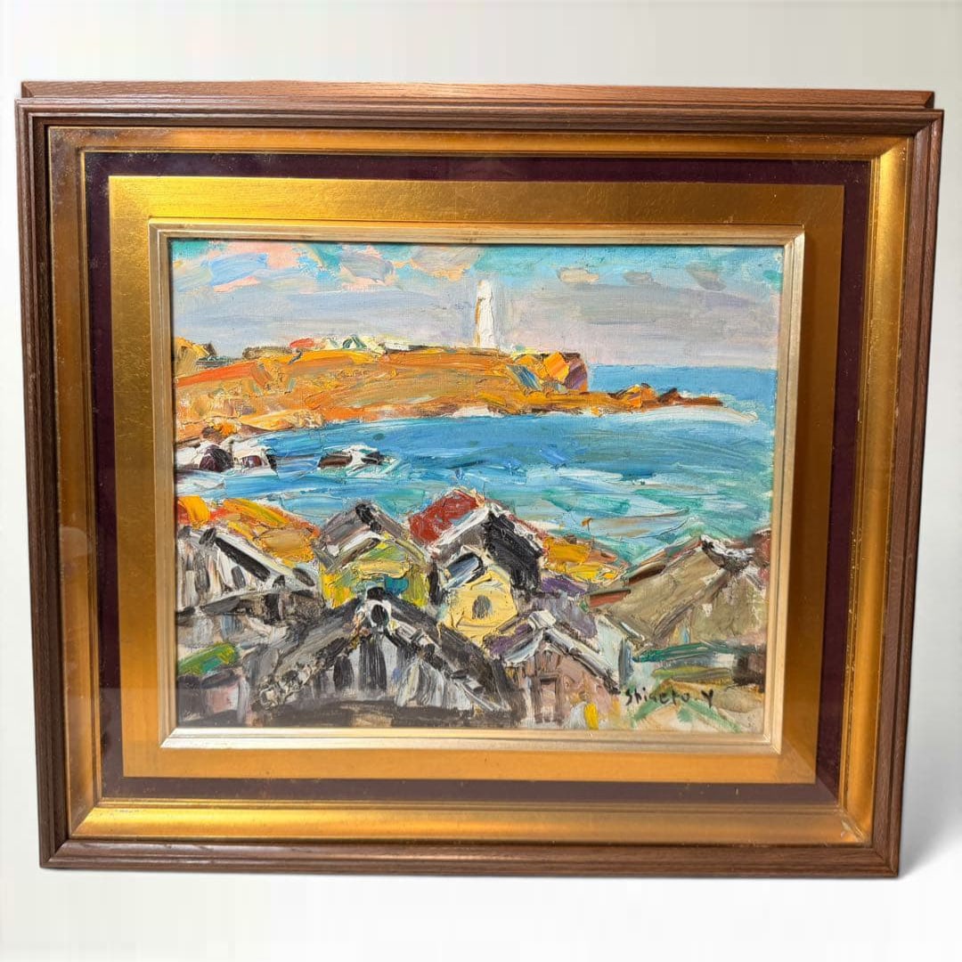 Yamada Shigeto "Inuboe" Oil Painting, Size F8 (1 of 15)