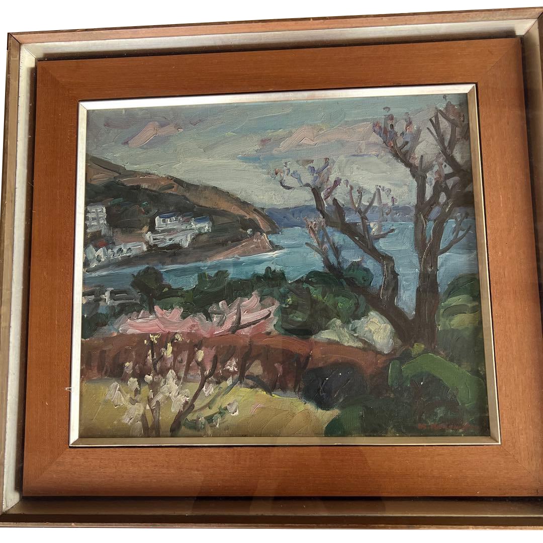 Kusumatsu Masatoshi "Fukeiga" Oil Painting (1 of 6)