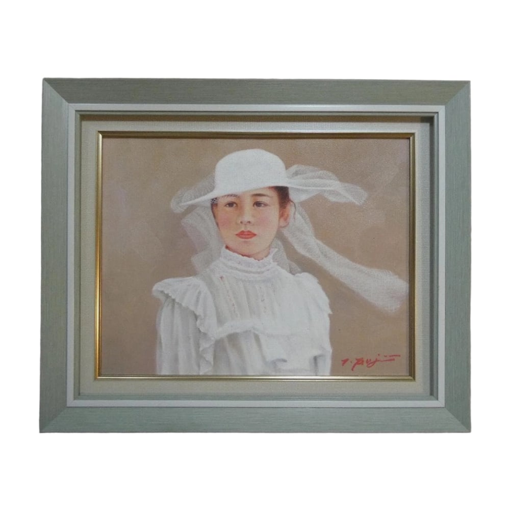 Fujii Tsutomu "Kaze Kaoru" Oil Painting, Size F6 (1 of 10)
