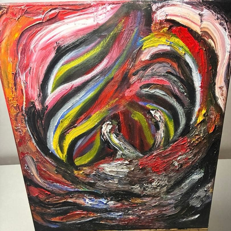 "Yoroi-gani" Oil Painting, Size F8 (1 of 13)