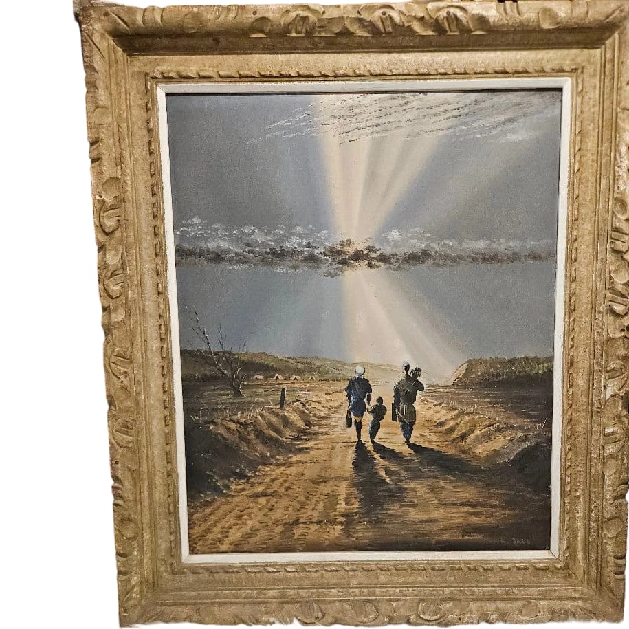 Sato Kozo "Junrei" Oil Painting, F10 Size (1 of 12)