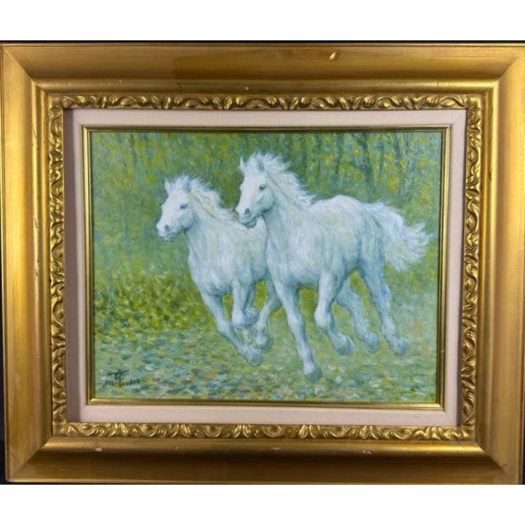 Matsuoka Katsu "Soshun" Original Oil Painting 1975 (1 of 5)