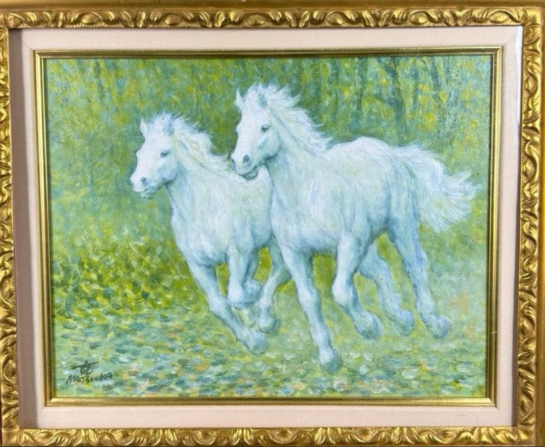 Matsuoka Katsu "Soshun" Original Oil Painting 1975 - 2