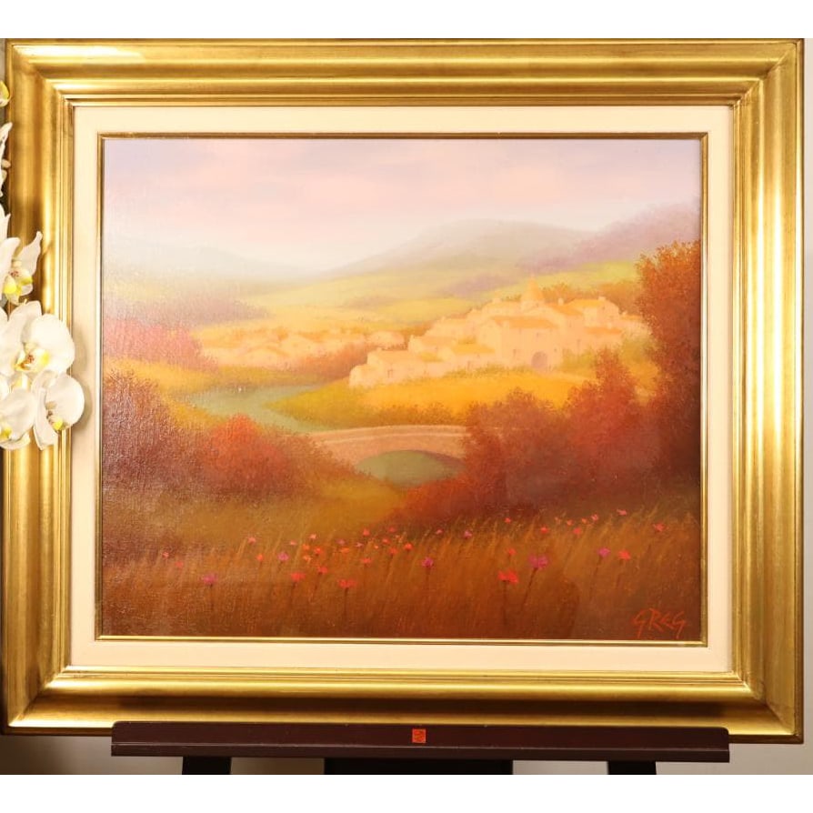 Ronald Gregg, "Lesbian Village," oil on canvas, size F10. (1 of 13)