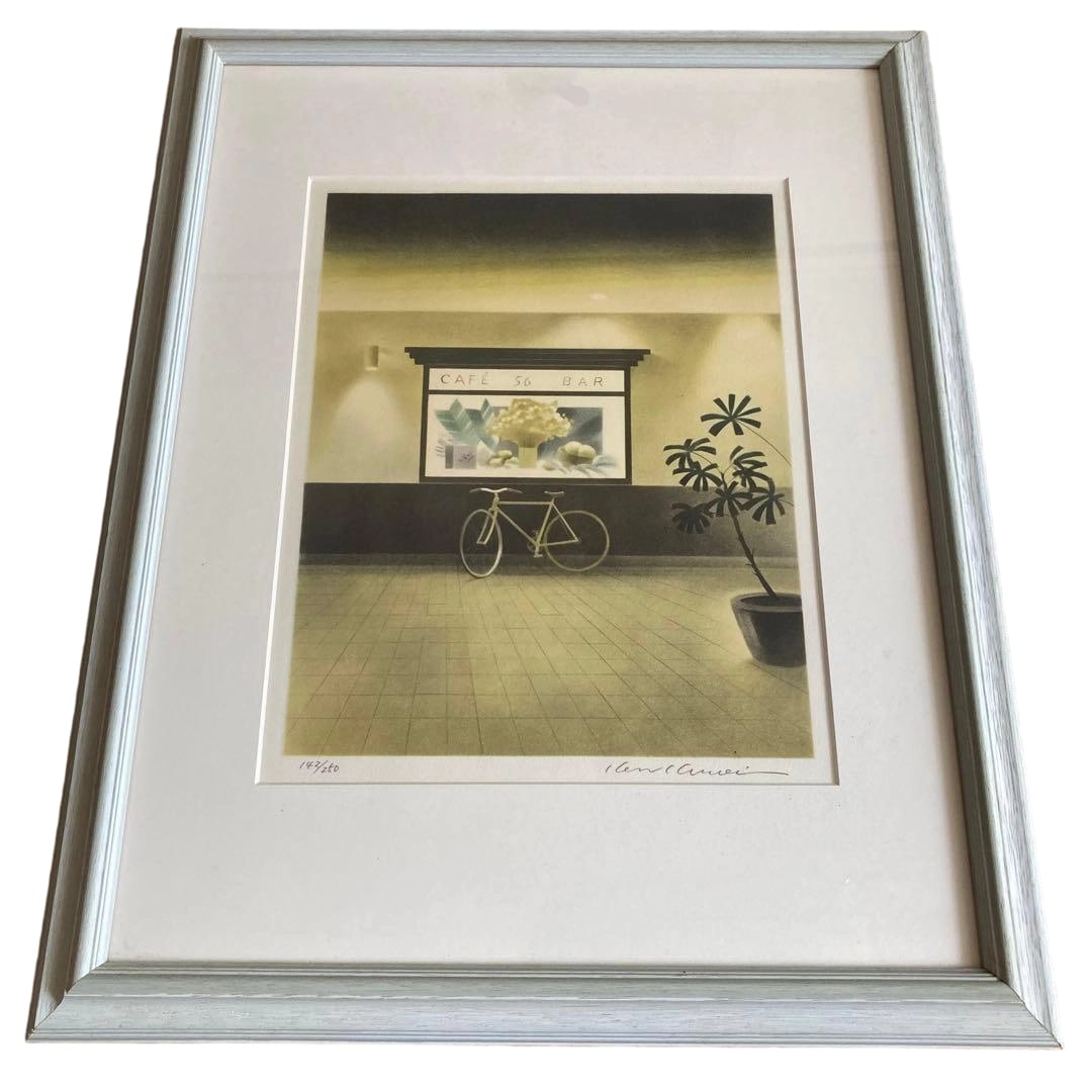 Kuroi Ken "Cafe Terrace" Lithograph (1 of 7)