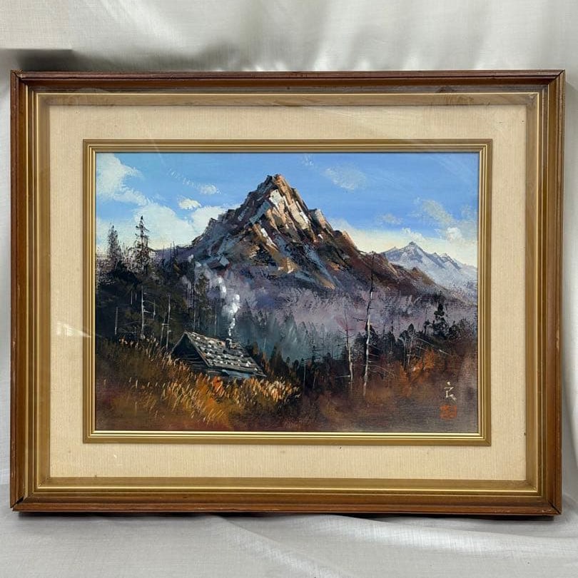 Enomoto Ryoichi "Tsurugi-dake" Oil Painting (1 of 18)