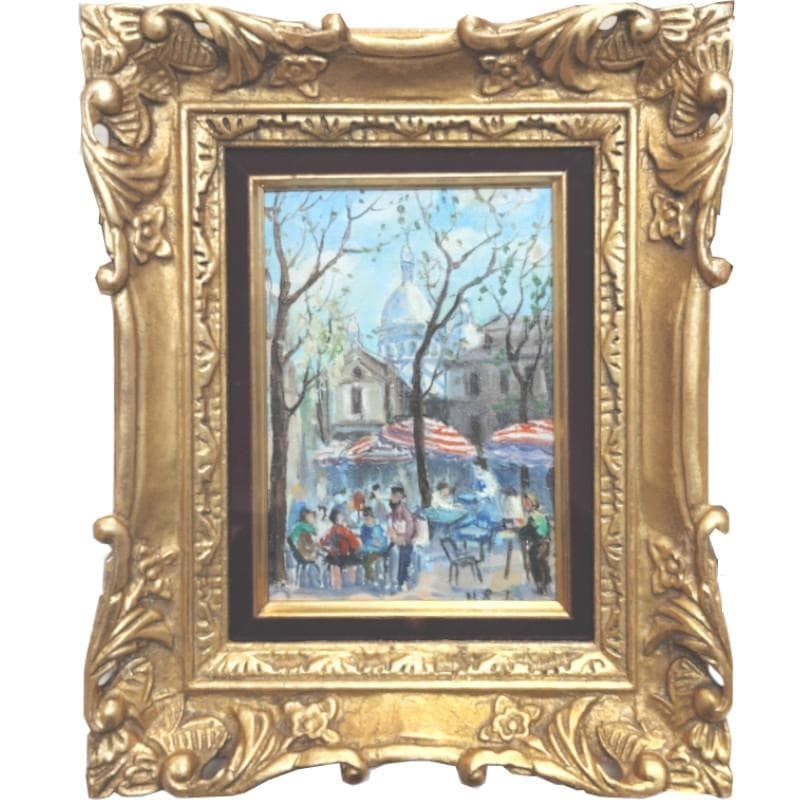 Marina Sedlak "Paris Cafe" Oil Painting SM (1 of 8)