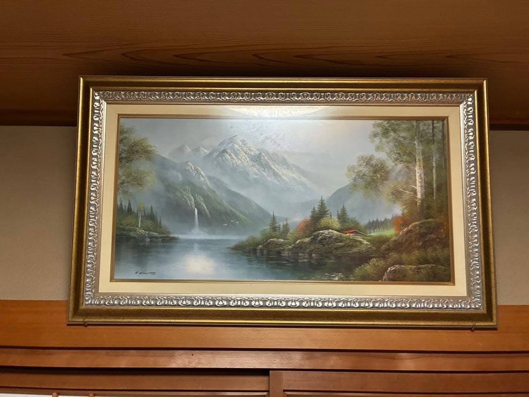 A. WILLIAMS "Landscape of Mountains and Lakes" Oil Painting - 3