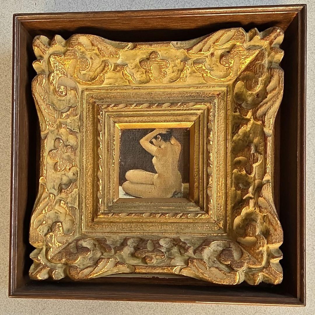 Masui Kazuo "Yokugo" Oil Painting Nude with Handwritten Signature: Title Rare Masui Kazuo "After the Bath" Oil Painting Nude with Handwritten Signature Description This work is an oil painting titled "After the Bath" by the Western-style painter Masui Kazuo (1908-199