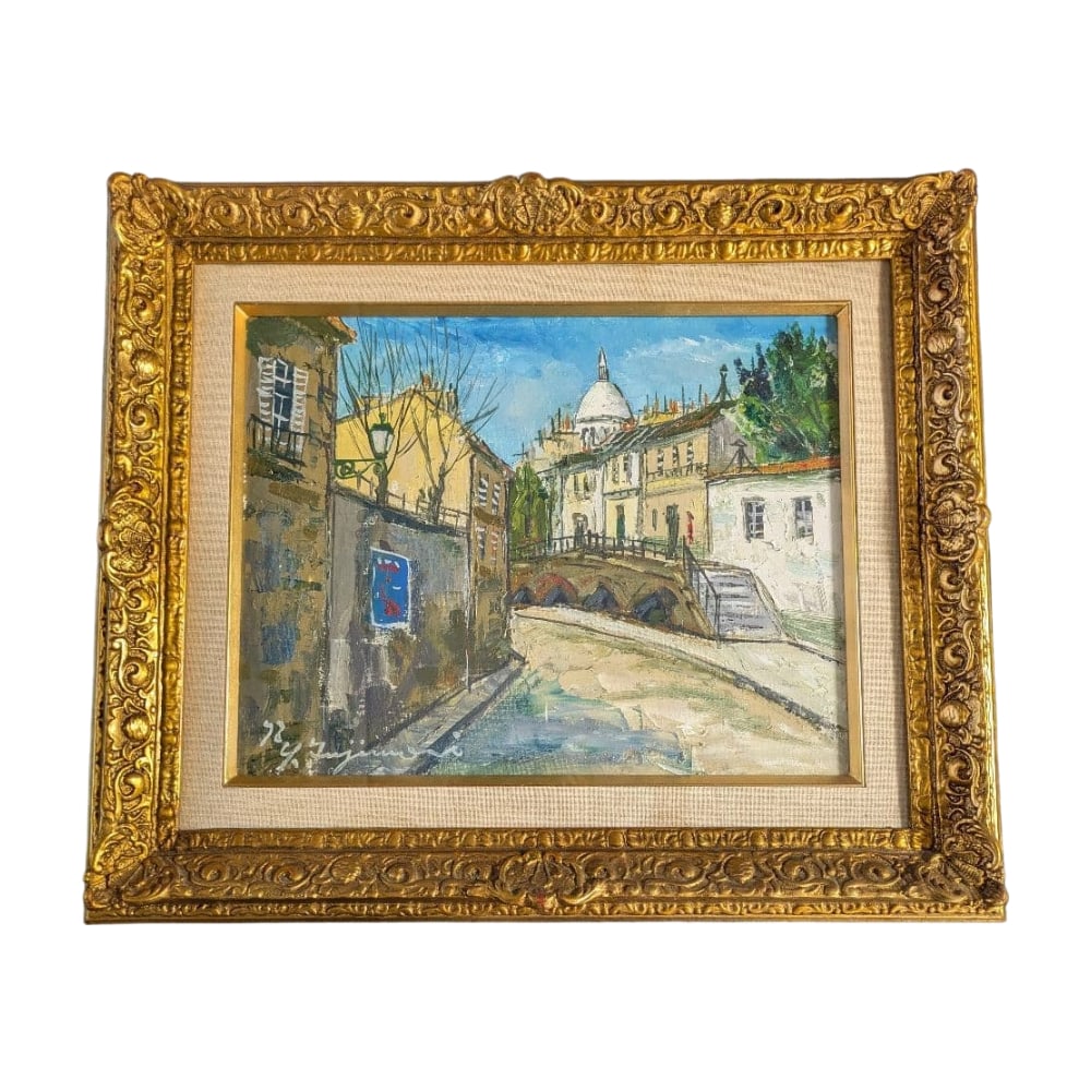 Fujimori Yuji "Paris Montmartre" Oil on Canvas, Size 6 (1 of 10)