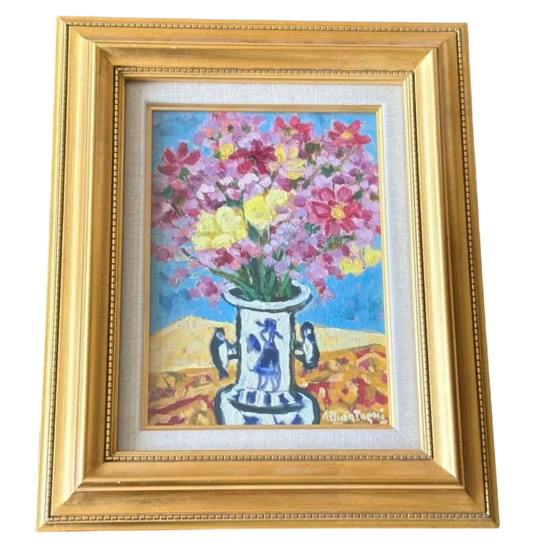 Hidawashi Kenji "Oil Painting" Oil on Canvas, Size F4 (1 of 9)