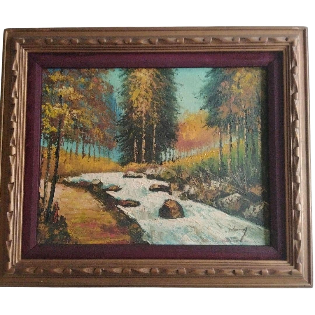 Oil Painting of a Forest Landscape (1 of 8)