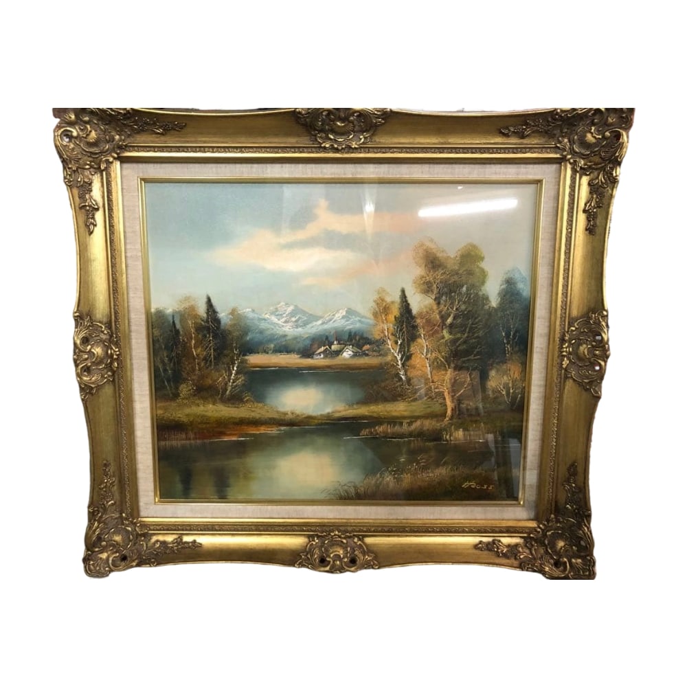 Ross "Yama to Mizuumi" Oil Painting (1 of 6)