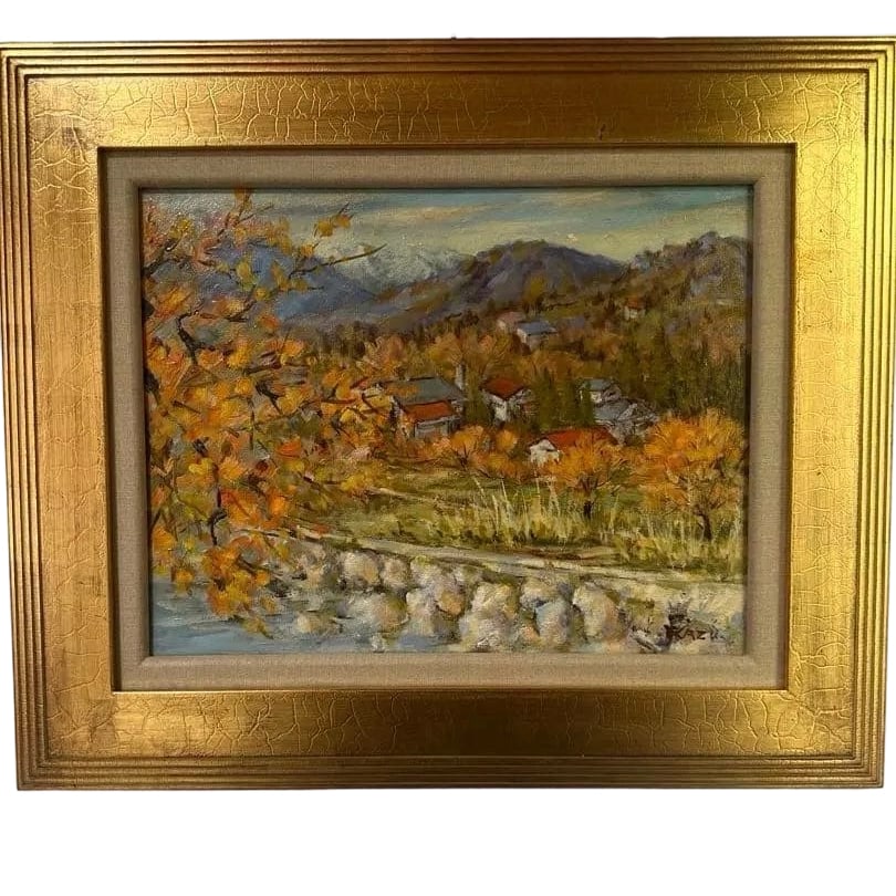 Yamazawa Kazuo "Namikiso" Oil Painting F6 Size (1 of 10)