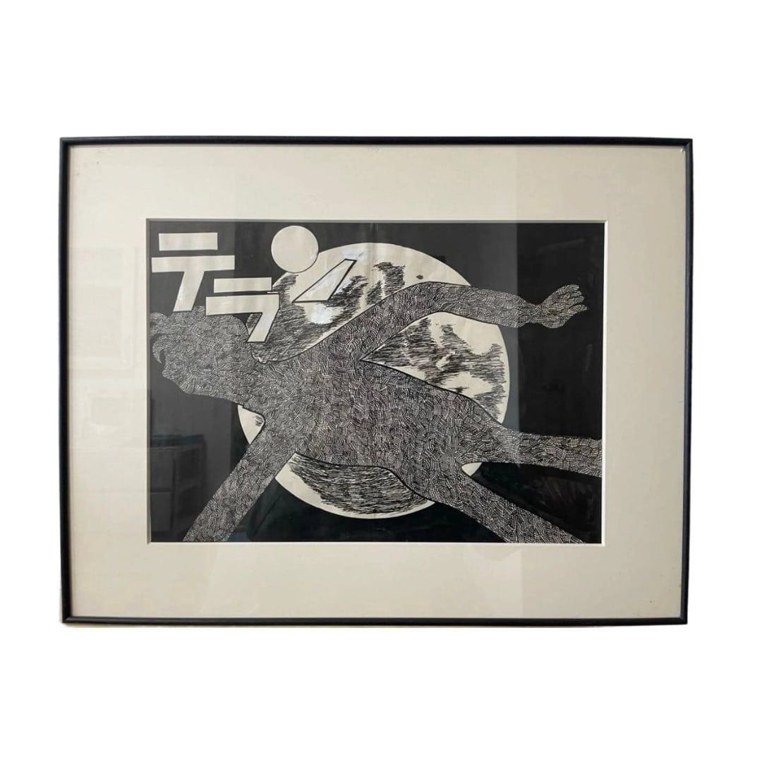 Ishinomori Shotaro "Wonder Zone" Pen Drawing: Title: Ishinomori Shotaro "Wonder Zone" Original Pen Drawing Unique and Rare Authenticity Guaranteed Description: The mat board in the upper left corner of the frame has some stains. About the Work: B