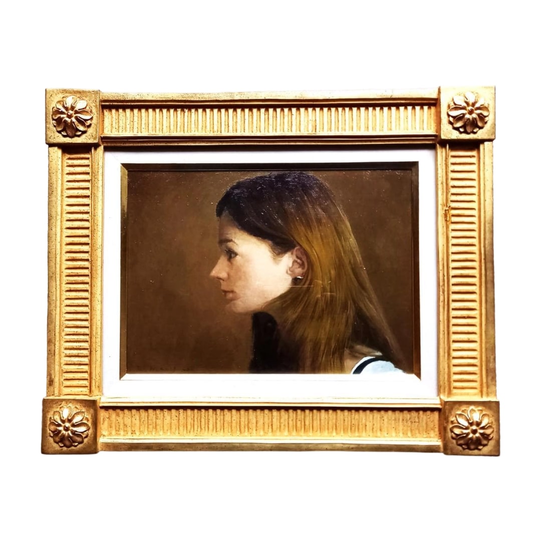 Koji Nishibusa "Profile" Oil Painting Size 4 (1 of 6)